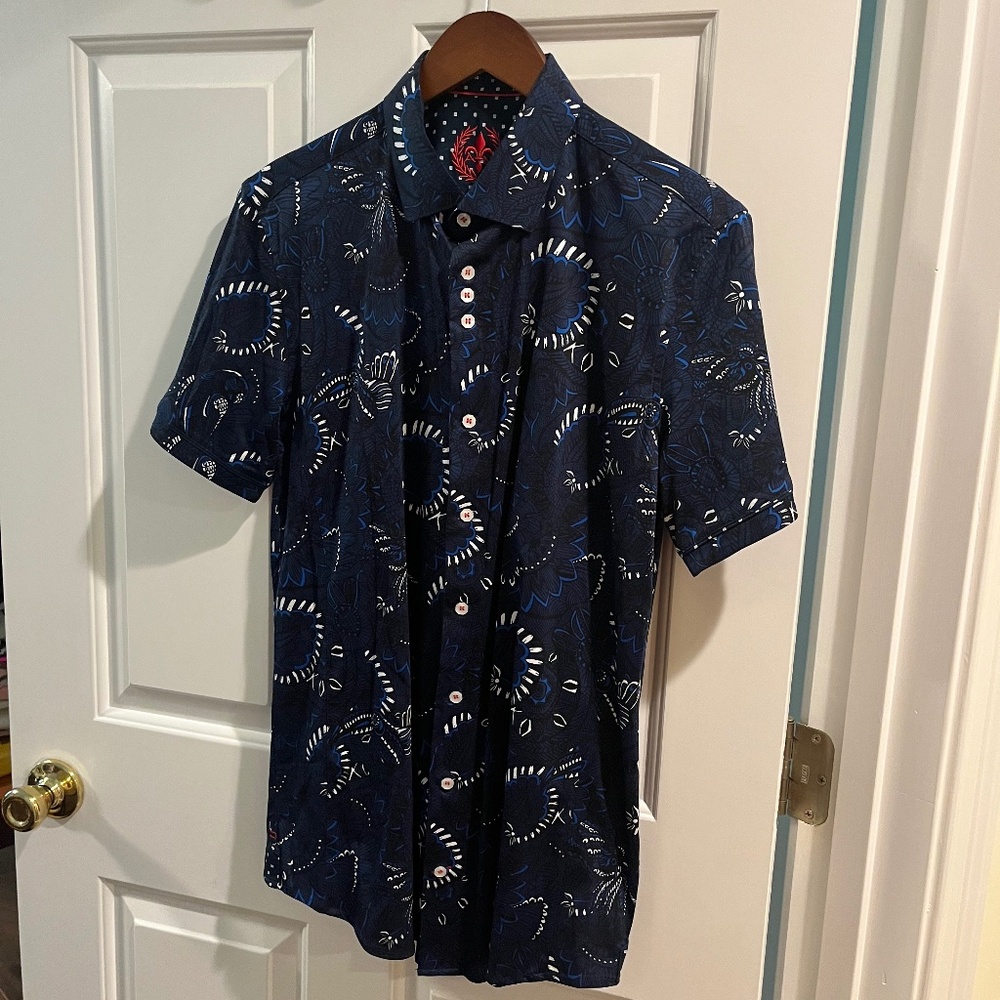 Men’s Au Noir Short Sleeve Button Down Shirt